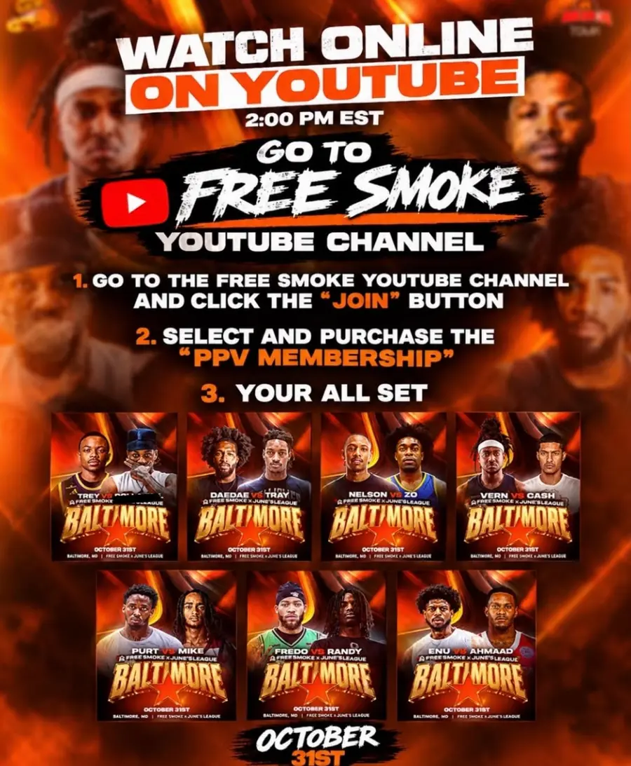 How to watch the Baltimore PPV on Free Smoke YouTube